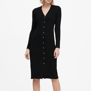 Banana Republic Ribbed Button Down Dress